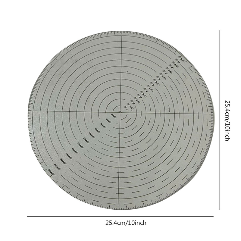 circular center transparent sewing ruler acrylic ruler_voghion.com
