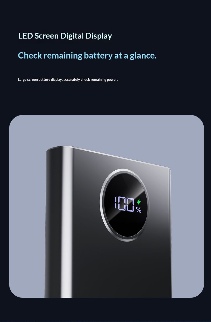 120W Large Capacity Super Bank 20000mAh Two-Way Fast Charging Mobile Power Gift Wholesale LGO_voghion.com