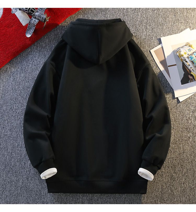 Herren-Kapuzenpullover für den Frühling – Übergroßer Freizeitpullover, leicht und atmungsaktiv, Weiß/Grau/Schwarz, S-3XL_voghion.com