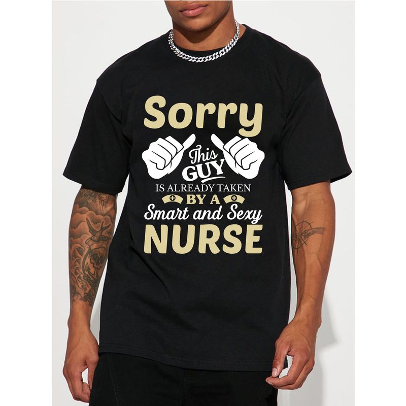 Men's Leisure T-Shirt And For Polo For Spring/Summer One Color Standard Printed Made In China_voghion.com