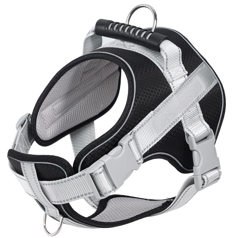 Service Dog Harness With Custom ID Tag Adjustable Dog Harness Dog Vest Leash For Large Dogs Outdoor Dogs Training Accessories_voghion.com