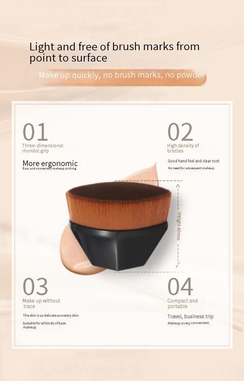 Make-up-Pinsel, beliebt, sechseckig, Nr. 55, magischer, nahtloser Blütenblatt-Make-up-Pinsel, Foundation-Pinsel, loser Puderpinsel, Beauty-Tool_voghion.com