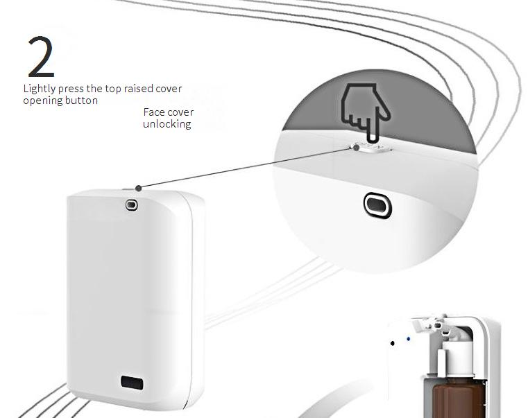 Bluetooth Aroma Diffuser - Slimme, app-gestuurde etherische olie diffuser voor thuis, badkamer, hotelgang, commercieel gebruik, wandmontage_voghion.com