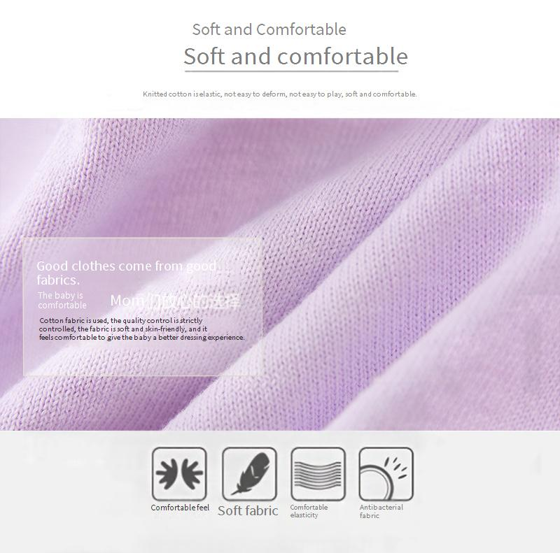Cardigan en tricot de coton pour fille – Veste d'été légère avec bordure perlée (90-160 cm, blanc/rose/violet, sécurité classe B)_voghion.com