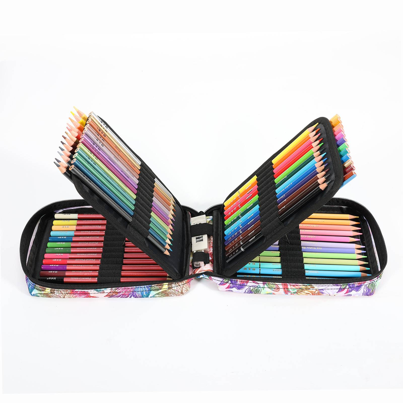 72-Colors Professional Colored Pencils Set - Macaron, Metallic, Morandi & Skin Tones With Carbon Sketch Pencils, Portable Wooden Case For Artists_voghion.com