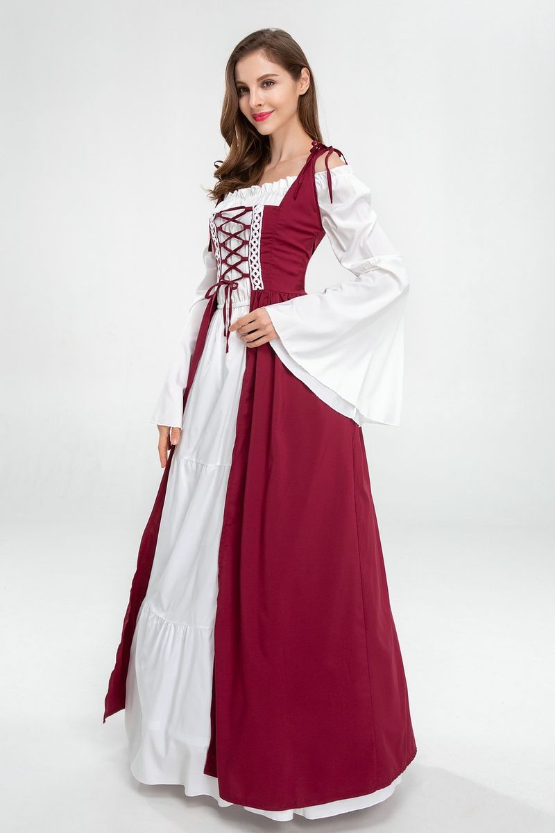Halloween Costume European American Medieval Renaissance Cosplay Cosplay Dress Costume Plus Size_voghion.com