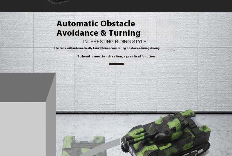 Tank Robot Toy – Electric Omnidirectional Vehicle With LED Lights & Music (No Remote, Gesture Control, STEM Learning, For Boys & Girls 4-6 Years)_voghion.com