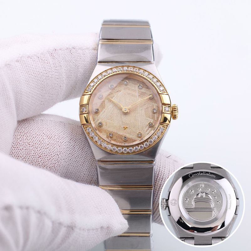 Relógio feminino de quartzo Oujia New Edition Zodiac Four Generations com pulseira de diamante e aço_voghion.com