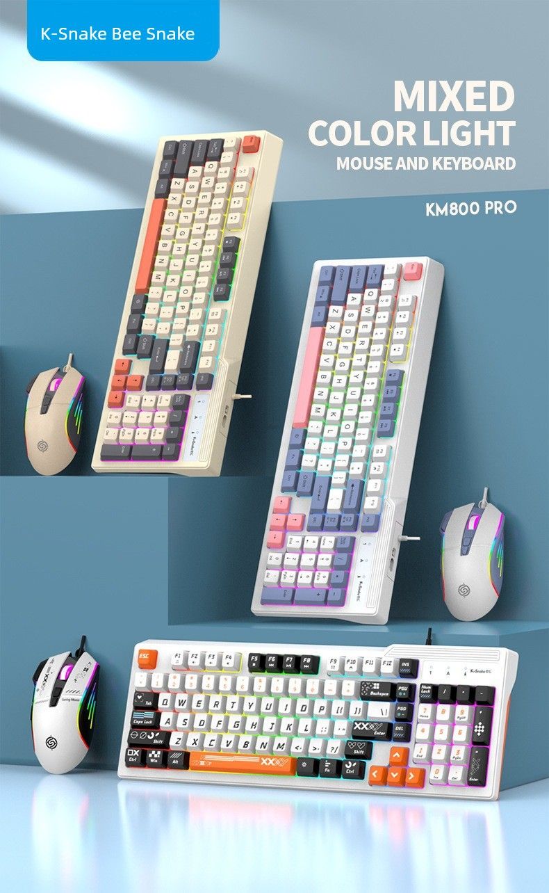 Office Wired Gaming Electronic Sports Keyboard And Mouse_voghion.com