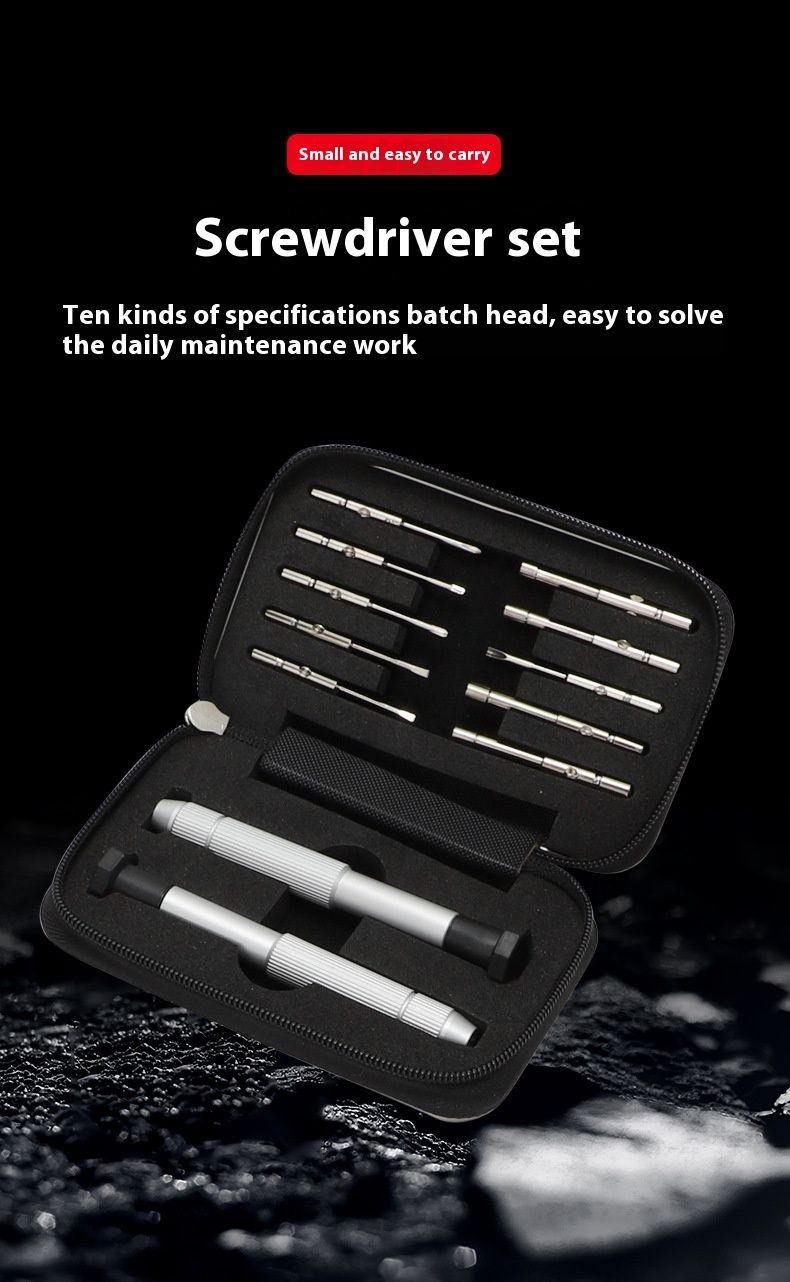 Multifunctionele brilaccessoires Reparatieset Kleine schroevendraaier 10 in 2 Brilschroevendraaierset Gereedschap_voghion.com
