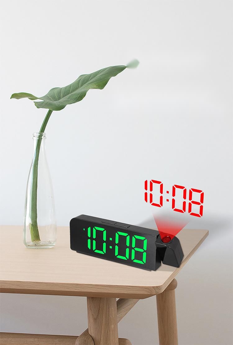Nuova semplice sveglia digitale elettronica con display a LED con caratteri grandi e temperatura 8013_voghion.com