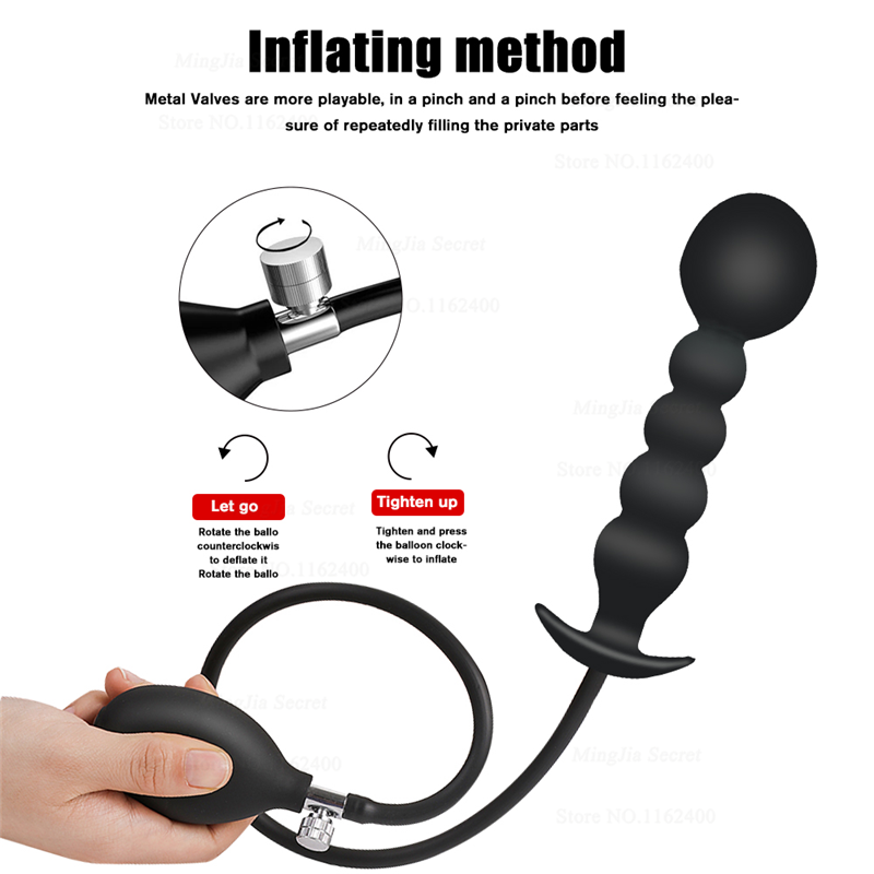 Aufblasbare Butt Plug Pumpe Super Große Anal Plug Dilatator Riesigen Dildo Prostata Massager Anus Expander Erwachsene Sex Spielzeug Für Frau mann_voghion.com