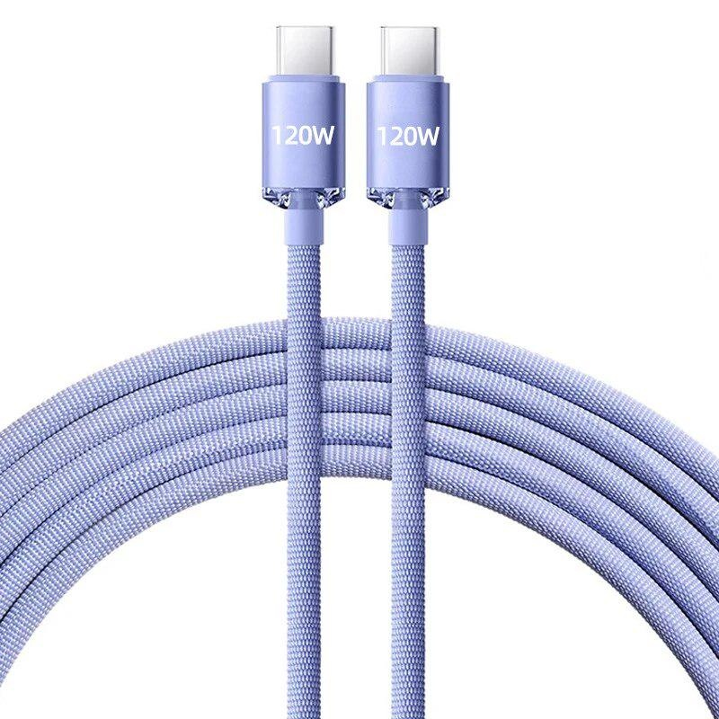 LANSKLBD 6A 120W USB Type C Cable Super Fast Charger Cable for IPhone 15 Samsung Xiaomi Huawei USB Type C To C Cable Fast Charging Cord_voghion.com
