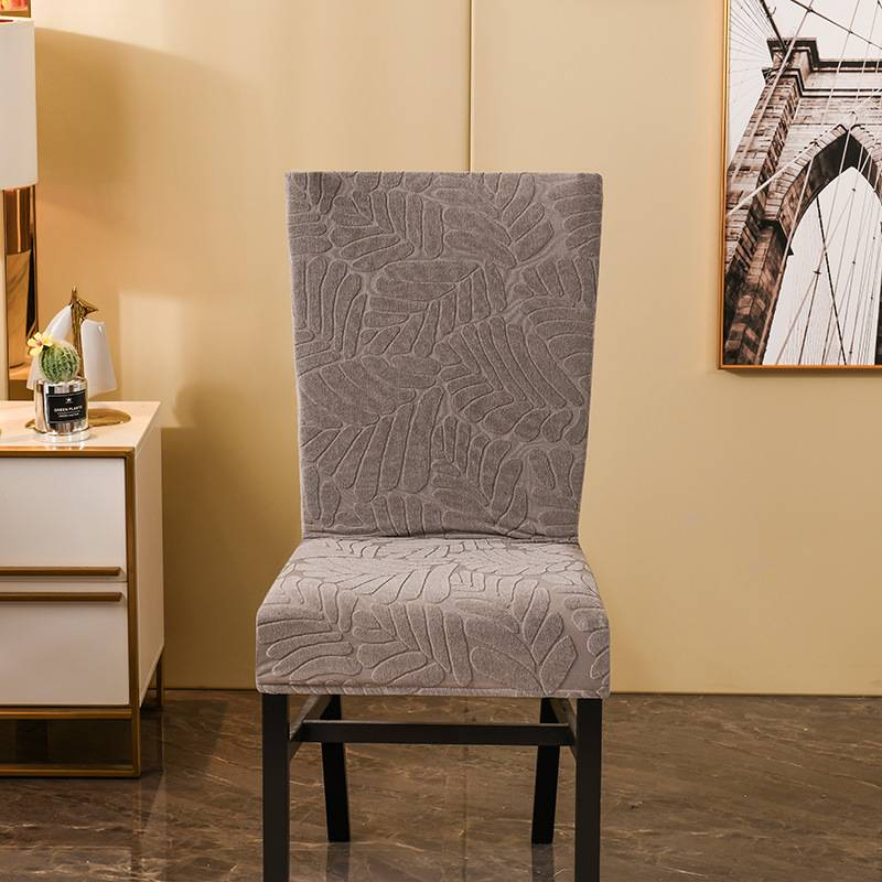 Capa elástica para cadeira de restaurante de hotel, capa antiincrustante com tudo incluído, jacquard espessado_voghion.com