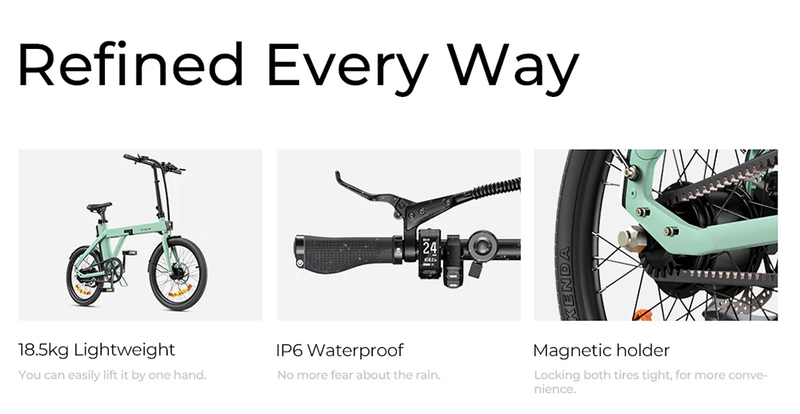 ENGWE P20 Klappbar City e-Bike 250w fir Pendelen Dréimoment Sensor 36V9.6AH_voghion.com