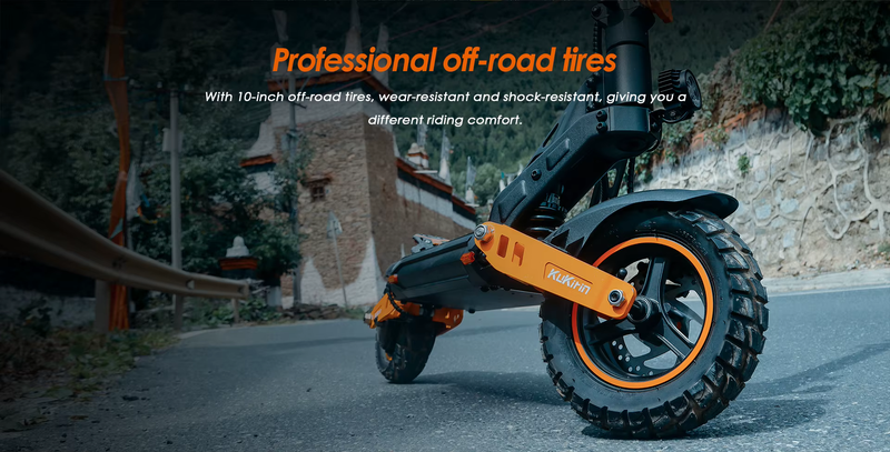 Monopattino elettrico Kukirin G2 MAX 1000W Motore 48V 20Ah Pneumatico fuoristrada da 10 pollici Velocità massima 55 km/h Monopattino elettrico con autonomia di 80 km_voghion.com