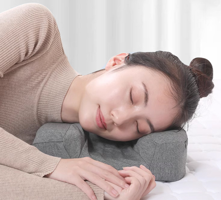 Cuscino cervicale per collo e spalle, cuscino in memory foam sagomato, cuscino ergonomico di supporto per il collo per chi dorme di lato sulla schiena e sullo stomaco con federa_voghion.com