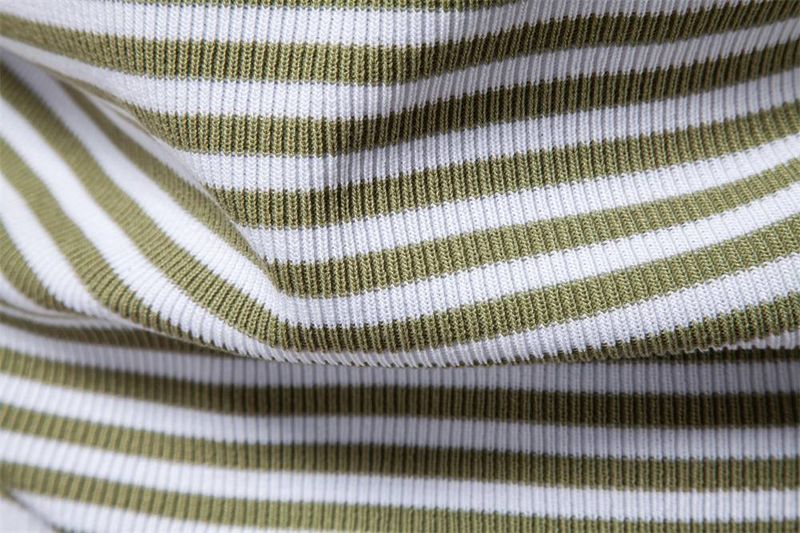 Polo da uomo estivo a maniche corte in maglia con colletto a gabbiano a righe, in lana intrecciata, alla moda, casual, tendenza, top da uomo_voghion.com