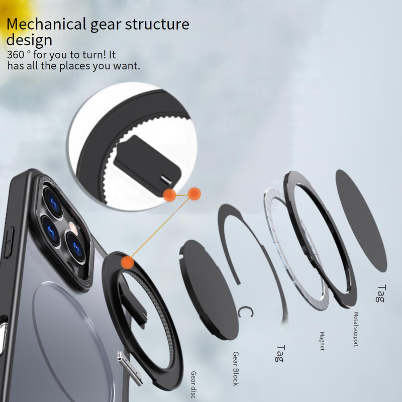 Phone Case & Covers Super Wing C Applicable To IPhone16promax Car Magnetic Suction Anti Fall Mobile Phone Case Gear Fulcrum Shell_voghion.com