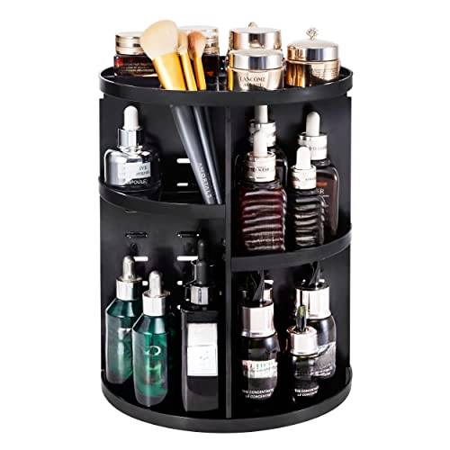 Seinlife 360 Grad DIY verstellbare drehbare Halterung, faltbare Aufbewahrungsbox, Make-up-Ständer mit großer Kapazität, geeignet für_voghion.com