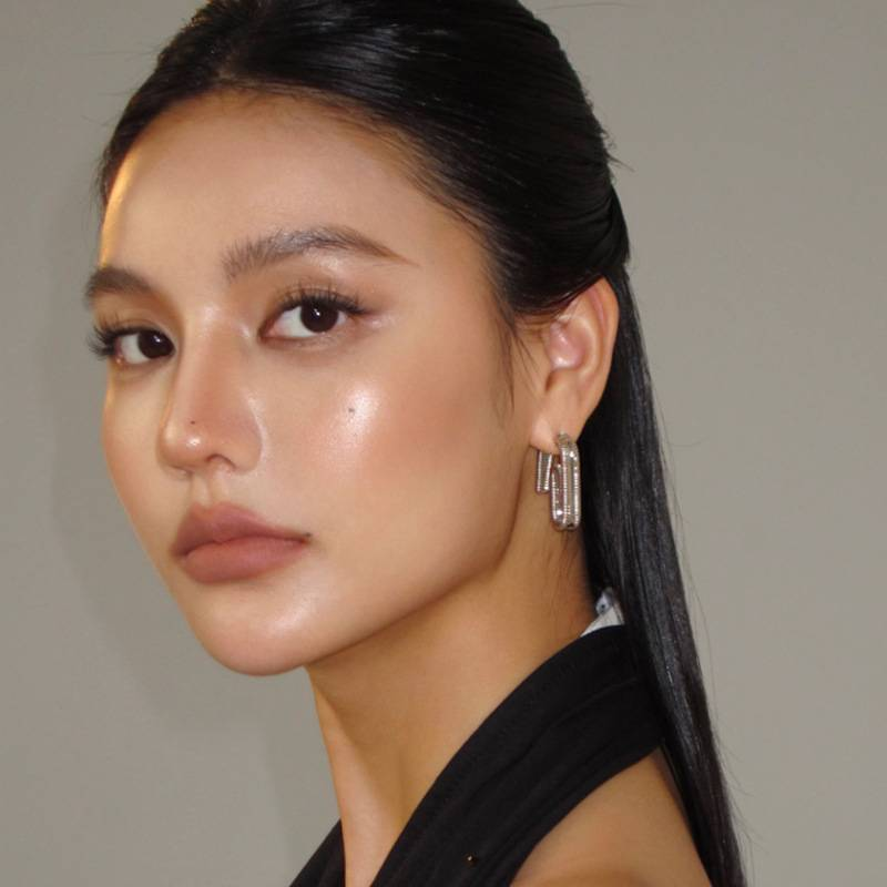 Women's Jewelry Front And Back Geometric Earrings Light Luxury Niche Design Fashionable French Twist Earrings_voghion.com
