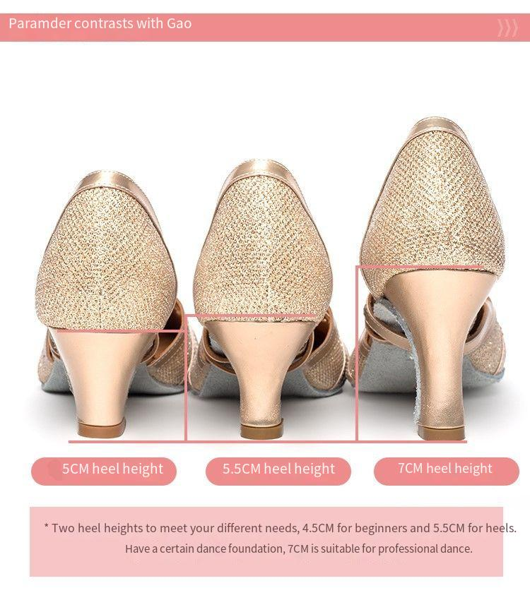 Neu Damen High Heels Modern Dance Schuhe Weiche Sohlen Tanzschuhe Indoor Professionelle Latin Dance Schuhe_voghion.com