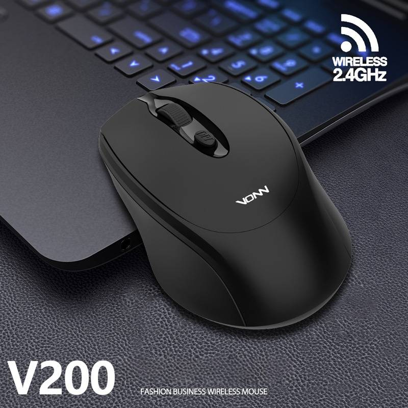 Wireless Rechargeable Mouse For Laptop, 2.4G Bluetooth Silent Gaming & Office Mouse, Ergonomic Design, 1200DPI, Compatible With PC/Tablet_voghion.com