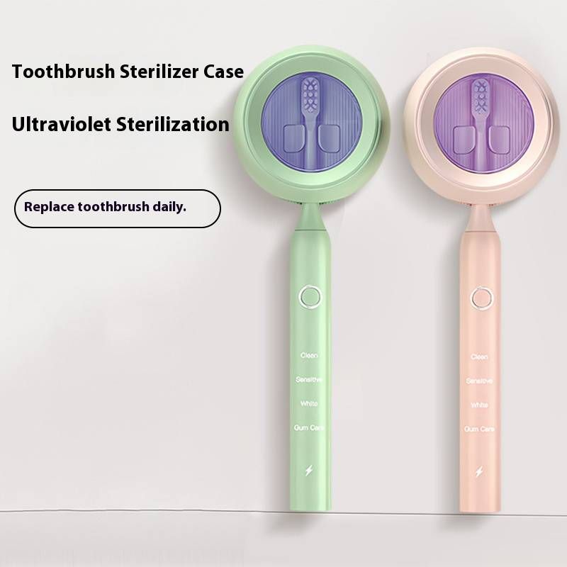 Tragbarer UV-Zahnbürsten-Sterilisator – Wandmontierter elektrischer Zahnbürsten-Sterilisator mit 2-minütiger Desinfektion (ABS-Material, Plug-in, Auto-Modus, 5 W)_voghion.com