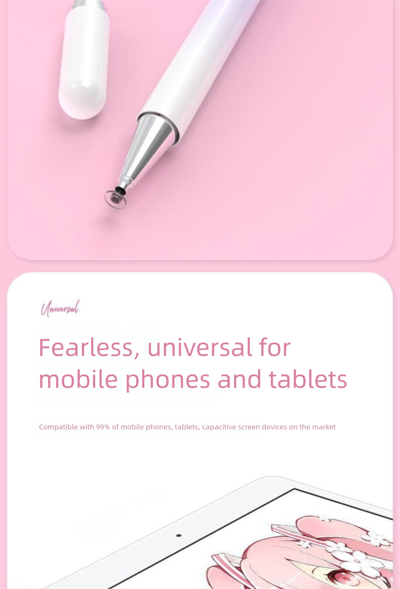 Touch Screen IPad Capacitive Tablet Mobile Phone Stylus Fine Tip Handwriting Pen Pencil Universal._voghion.com