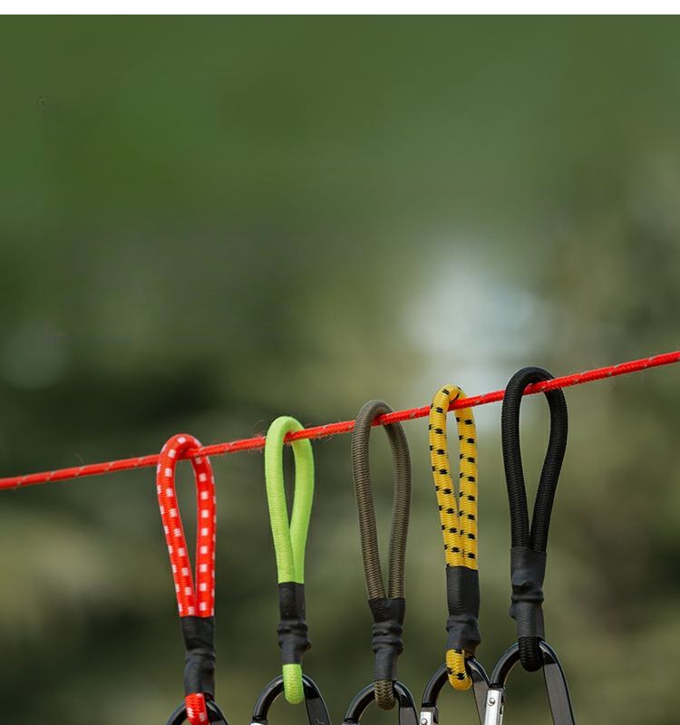 Tent Pull Rope Hook Elastic Belt Buckle Outdoor Camping Equipment Canopy Windproof Fixed Binding Accessories_voghion.com