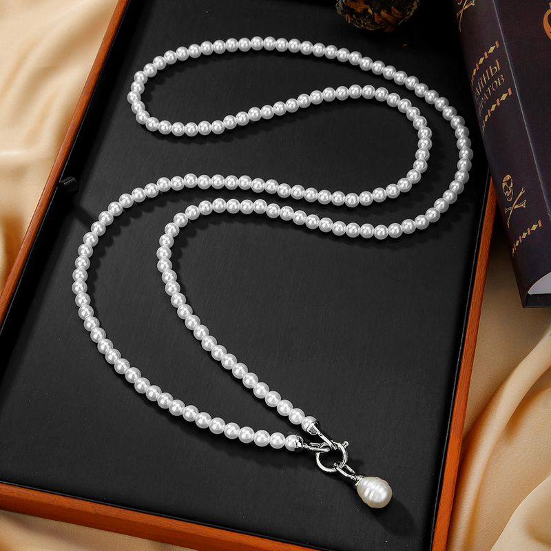 Perlenband Cross Body Chain Taillenkette Damen Vielseitige einfache mehrschichtige Stapelkette Kleid Taillenkette_voghion.com