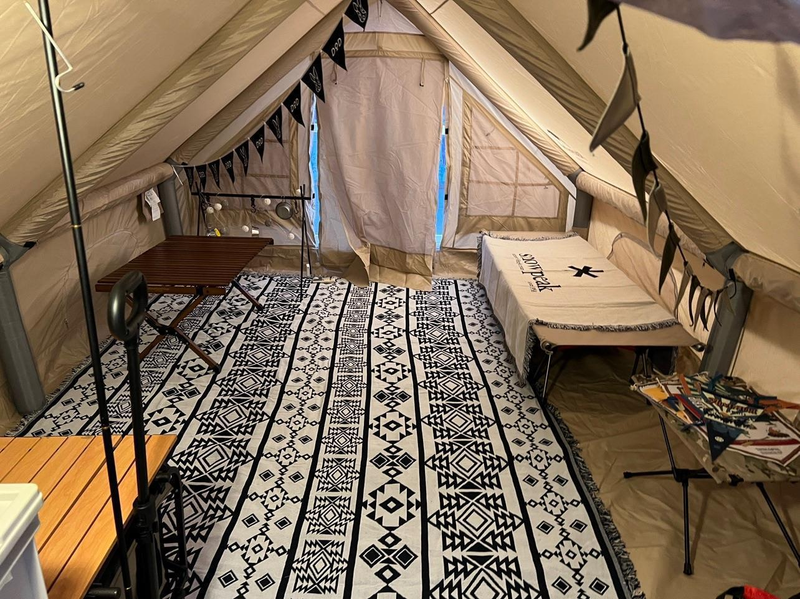 3m+storlek golvduk Stort tält kan täckas helt med campingsoffa filt marschsäng tält golvduk uppblåsbar säng_voghion.com