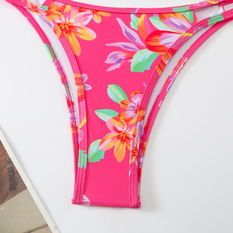 Swimwear Sexy Double Strap Three-Piece Bikini Swimsuit For Women_voghion.com