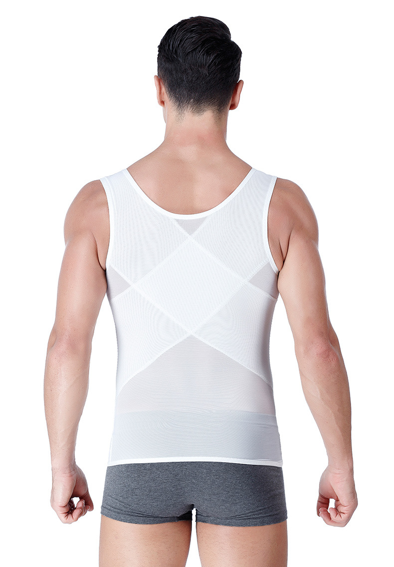 Herre mave korset Shapewear fedt slankende mave åndbar form slankende korset vest_voghion.com
