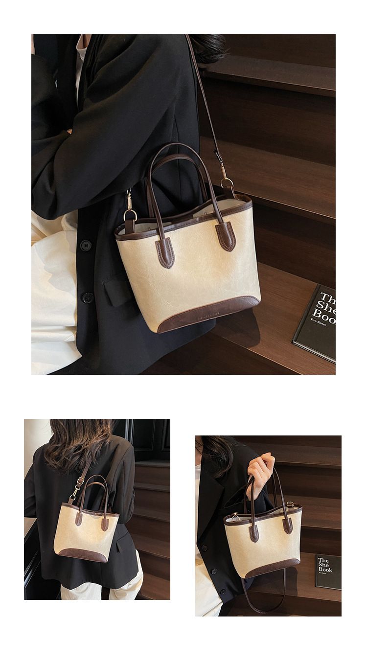 Borsa a secchiello da donna, alla moda, per andare al lavoro, da viaggio, grande capacità, a tracolla_voghion.com