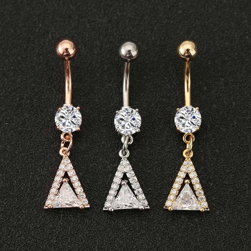 Piercing per ombelico con diamante triangolare - Piercing per il corpo con nappa_voghion.com