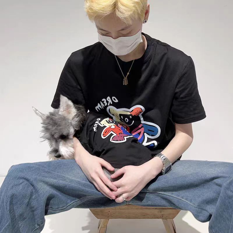 Dog Clohes Spring Summer Thin T-Shir Trendy Brand Shor Sleeve Small Dogs Teddy Schnauzer Corgi Pe Paren-Child_voghion.com