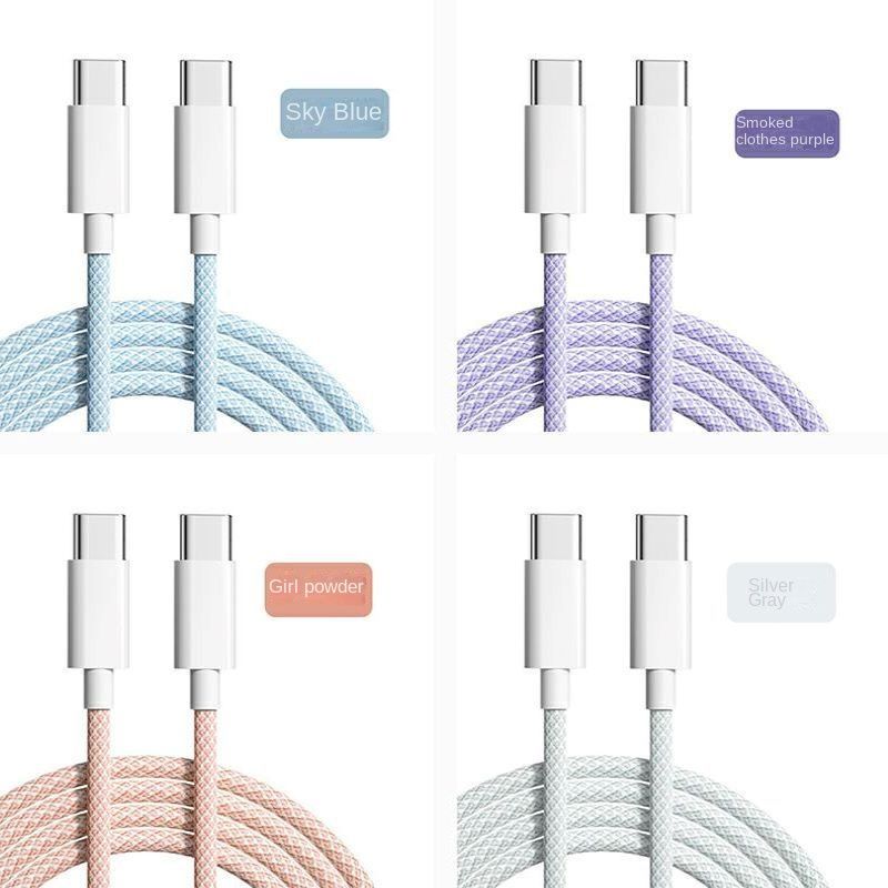 IPhone16/iPhone15 data charging two-in-one cable dual type-c interface fast charging 60W_voghion.com