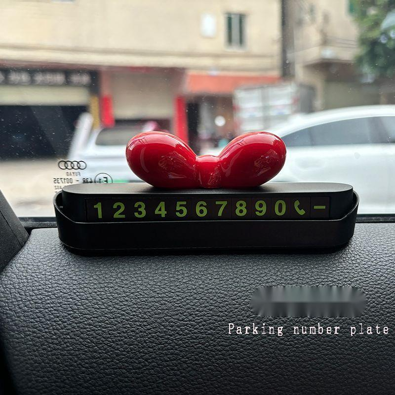 Temporary Parking 2024 New Model Number Plate Dopamine Creative Cute Car Mobile Phone Sign_voghion.com
