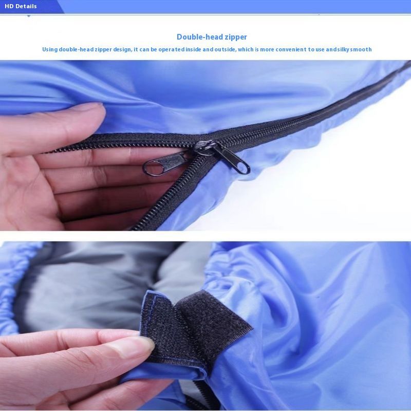 Sleeping Bag For Adults, Single Person, Outdoor Camping, Portable, Winter Thickened, Machine Washable, Nap, Dirt-Proof,_voghion.com