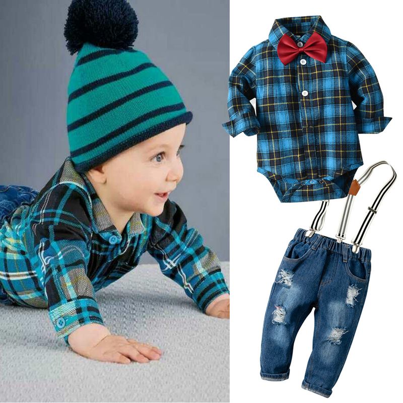 Completo da uomo primaverile e autunnale per ragazzo, papillon da uomo, completo di tuta in denim color kaki con foro strisciante_voghion.com