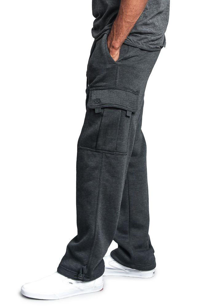 Men's Casual Drawstring Elastic Leg Pants Vintage Baggy Multi-pocket Overalls Sweatpants_voghion.com