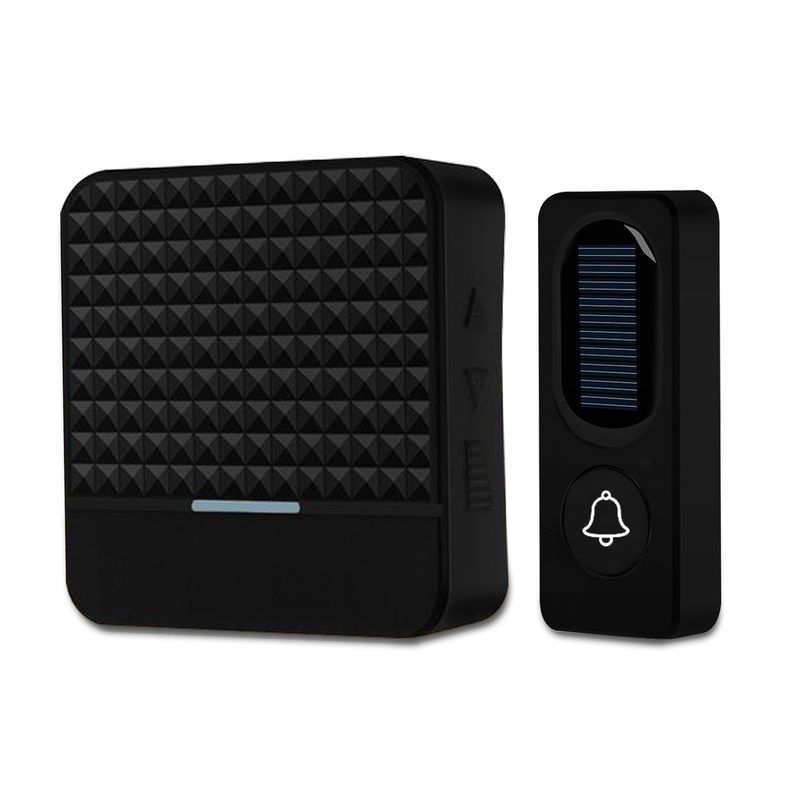 Campanello intelligente wireless a energia solare Welcome Friend con ricevitore impermeabile IP65 e portata 300 m_voghion.com