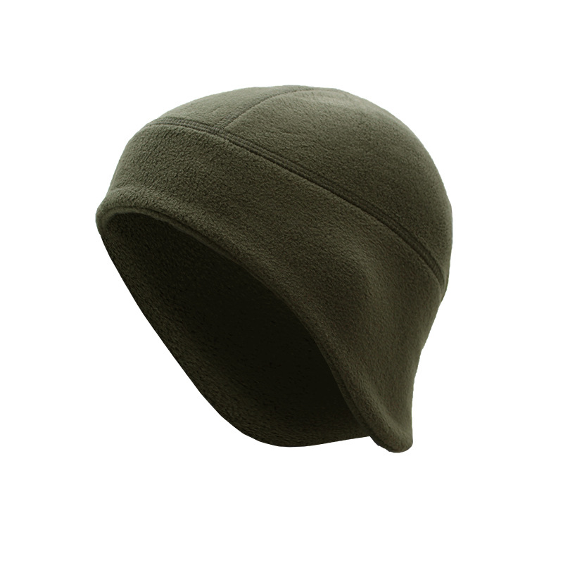 Gorro de ciclismo cálido de otoño e invierno con protección polar para las orejas, ideal para actividades al aire libre como esquí, running y ciclismo. Resistente al viento y al frío._voghion.com