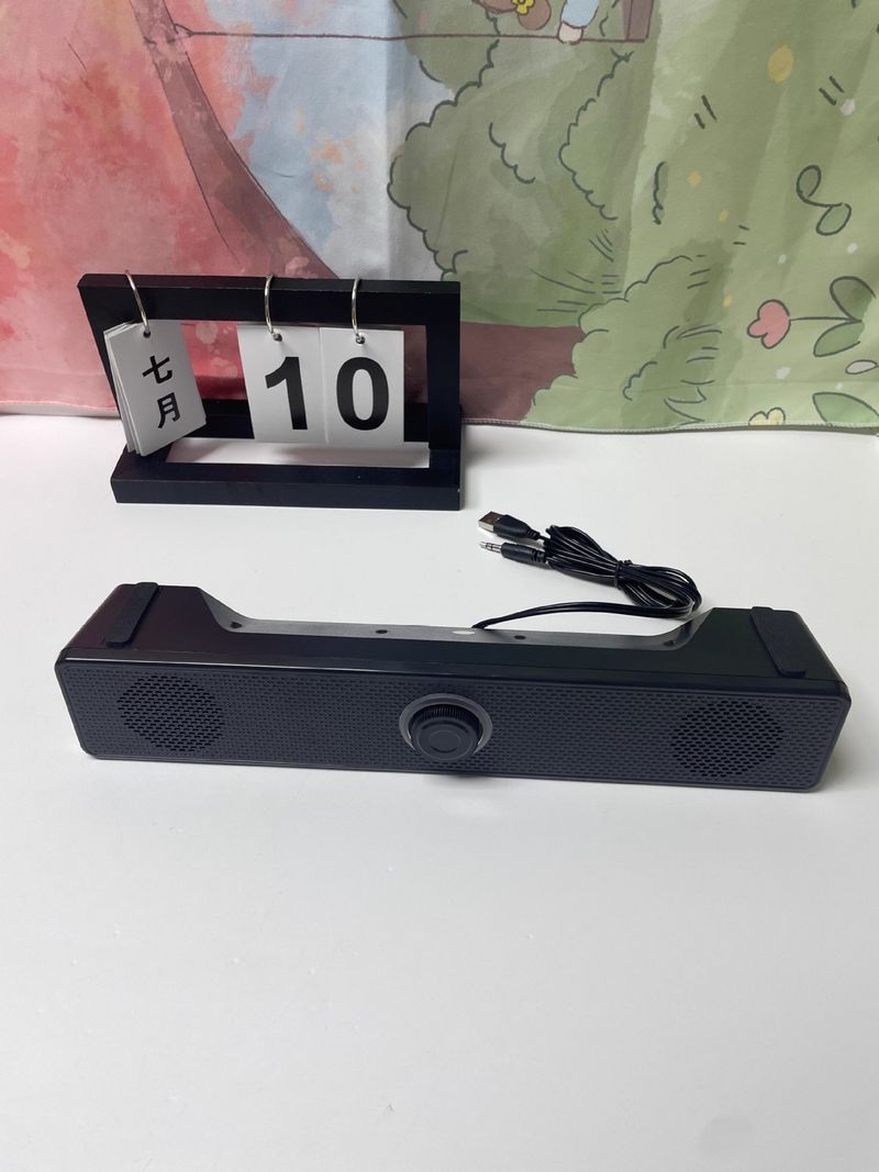 Cross-Border E1002 Sound Blaster Computer Long Strip Bluetooth Heavy Bass Laptop Home USB Wired Desktop Speaker_voghion.com