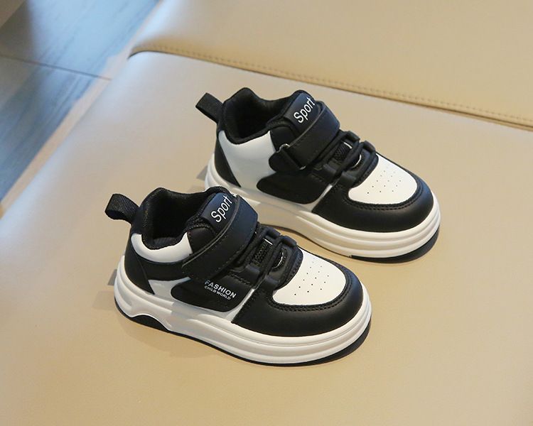 Nya små vita flickskor High Top Pojkar Casual Board Shoes Mjuka sulor Babyskor_voghion.com