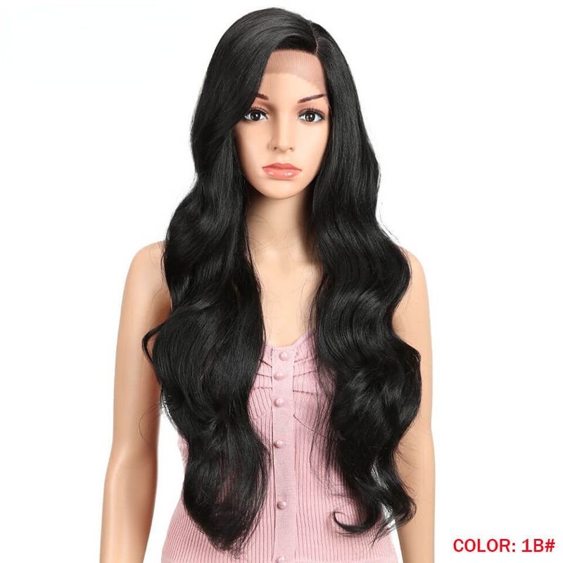 Haarverlängerungen & Perücken Rebecca Front Lace Perücke Haarperücken Damen Big Wave langes lockiges Haar Chemiefaser heiße Perücke_voghion.com