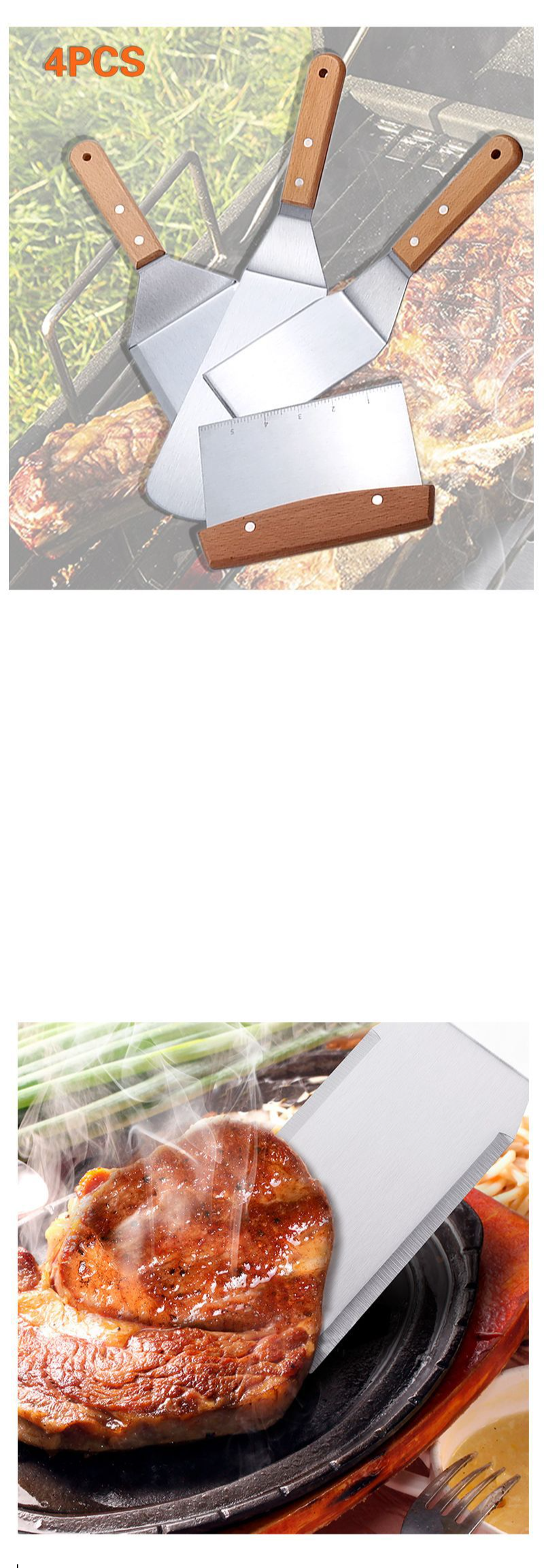 Buche griff edelstahl steak kochen pizza gebraten fisch grill spachtel backen utensilien_voghion.com