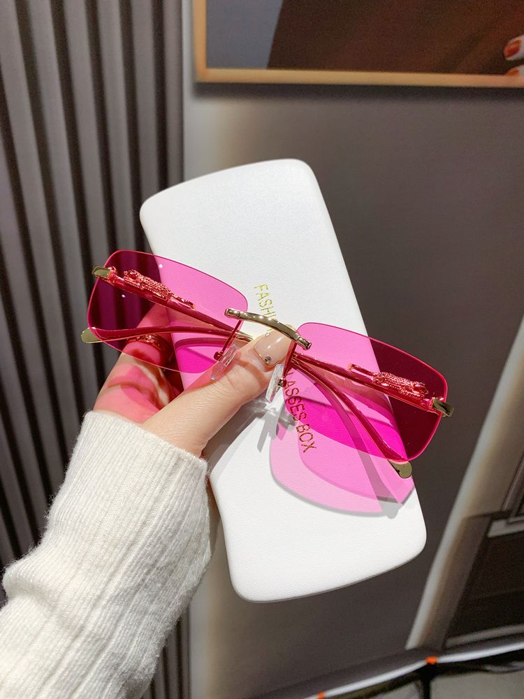LazyZoom Glasses European Hip Hop Ins Internet Influencer Street Snap Women's Small Frame_voghion.com