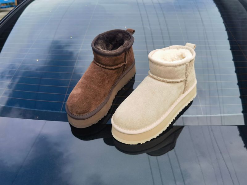 2024 Upgraded New Thick-Soled High-Soled Zhou* Rain Same Style Longfeng Wool Low-Cut Straight Snow Boots_voghion.com